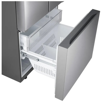 CAAB Home Delight LG LF21C6200S Bottom Freezer Counter Depth French Door Refrigerator, 33 inch Width, 21 cu. ft. Capacity, Counter Depth, Ice Dispenser (Freezer Located), ENERGY STAR Certified, Stainless Steel colour, Counter-Depth MAX™ , ThinQ® Technology