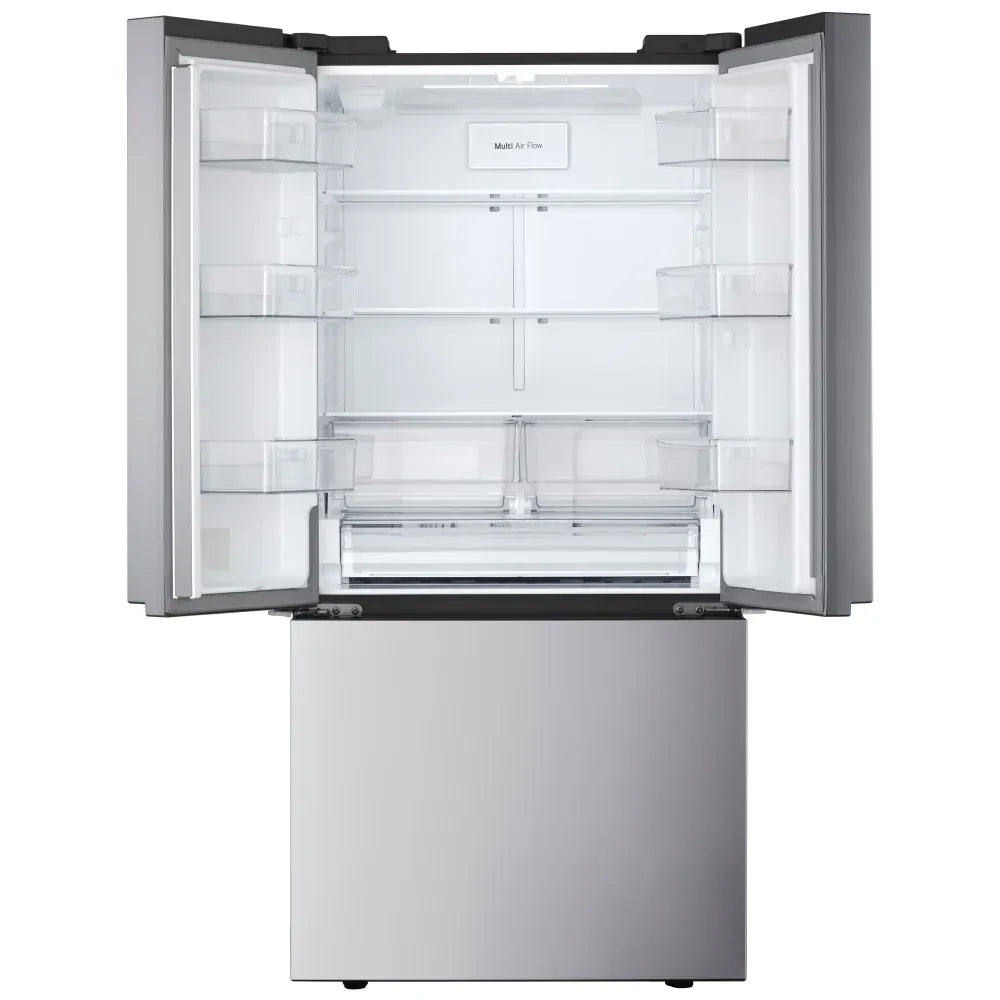 CAAB Home Delight LG LF21C6200S Bottom Freezer Counter Depth French Door Refrigerator, 33 inch Width, 21 cu. ft. Capacity, Counter Depth, Ice Dispenser (Freezer Located), ENERGY STAR Certified, Stainless Steel colour, Counter-Depth MAX™ , ThinQ® Technology