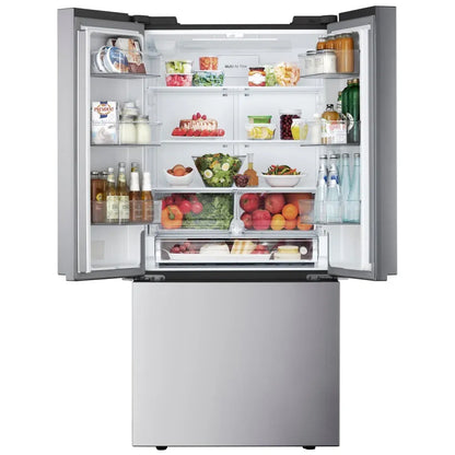CAAB Home Delight LG LF21C6200S Bottom Freezer Counter Depth French Door Refrigerator, 33 inch Width, 21 cu. ft. Capacity, Counter Depth, Ice Dispenser (Freezer Located), ENERGY STAR Certified, Stainless Steel colour, Counter-Depth MAX™ , ThinQ® Technology