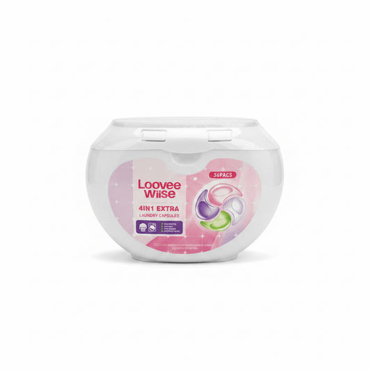 CAAB Home Delight Loovee Wiise 4IN1 Extra Laundry Capsules — 36 Pacs