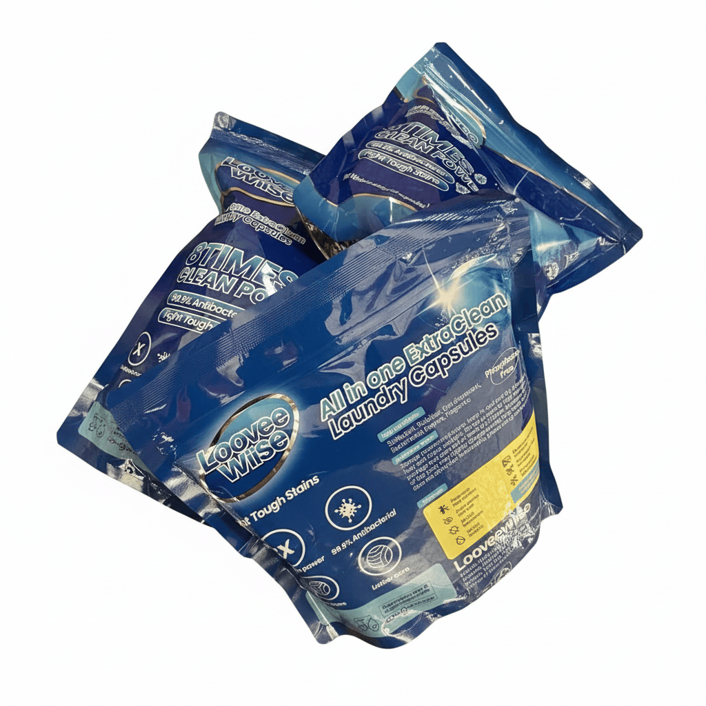 CAAB Home Delight Loovee Wiise All in One ExtraClean Laundry Capsules — 60 Capsules
