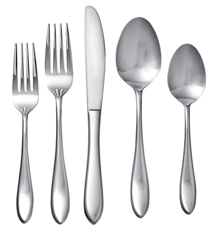 CAAB Home Delight MASTER Chef 60pc Stainless Steel Flatware Set, Serves 12