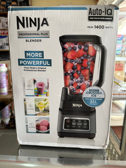 CAAB Home Delight Ninja Professional Plus Blender w/ 3 Pre-Set Auto IQ Programs, Stainless Steel, 1400W