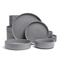 CAAB Home Delight Stackable 16-Piece Semi Hand-Finished Stoneware Dinnerware Set (Set of 4)