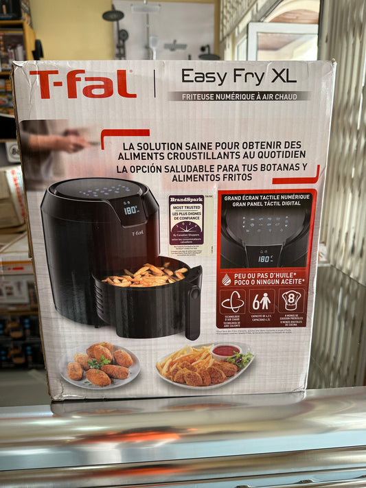 CAAB Home Delight T-fal Easy Fry XL Digital Air Fryer with Non-Stick Basket, 4.4-qt