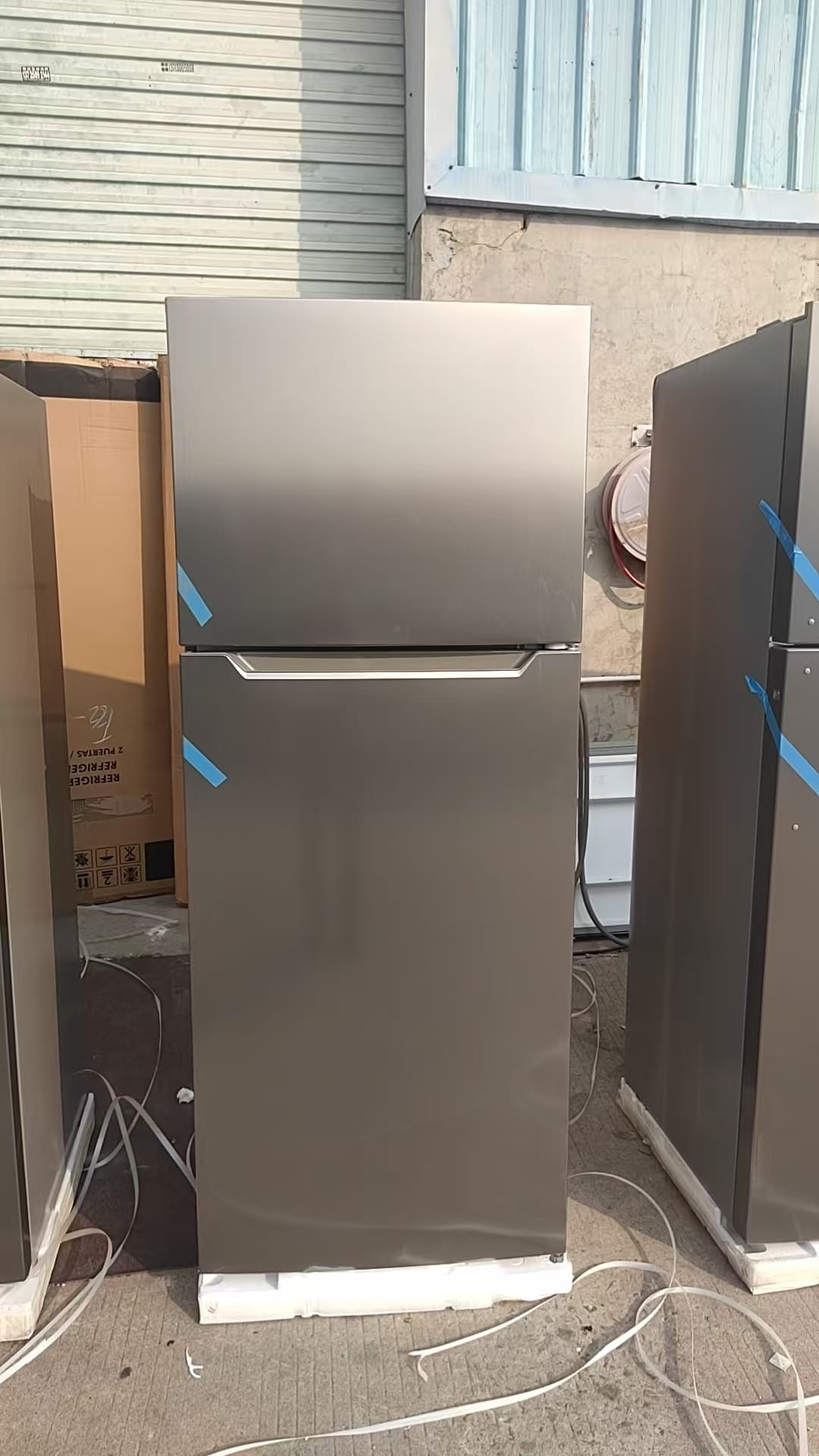 CAAB Home Delight Top Freezer Refrigerator with Multi-Air Flow in Stainless Steel