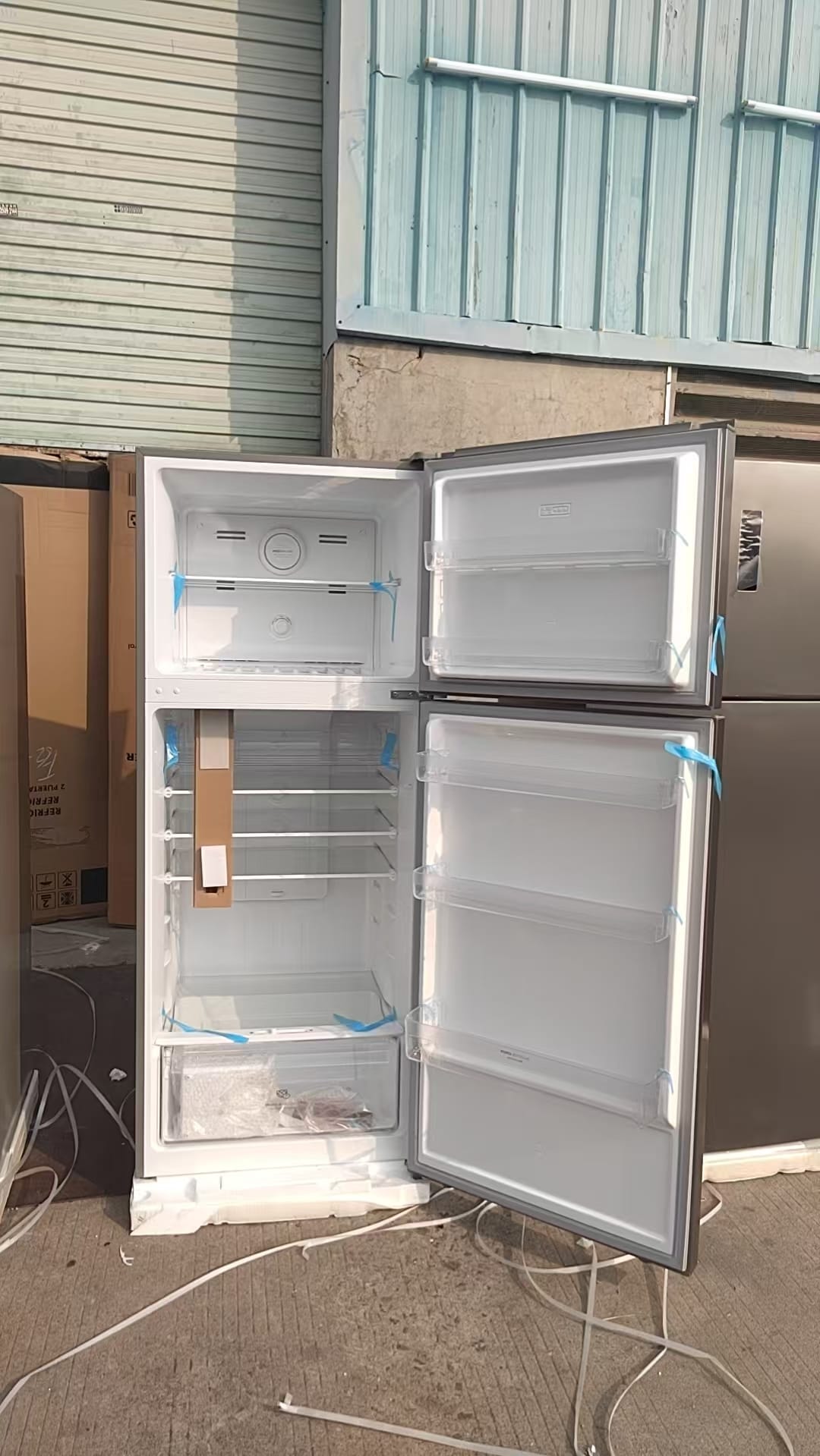 CAAB Home Delight Top Freezer Refrigerator with Multi-Air Flow in Stainless Steel