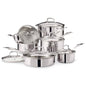 CAAB Home Delight Vida by PADERNO Elite Series 3-Ply Cookware Set, Oven Safe, Stainless Steel
