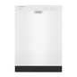 Amana 24-inch Front Control Dishwasher in White with Plastic Tub and Triple Wash System