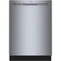 Bosch 100 Series 24-Inch Smart Built-In Dishwasher with Home Connect, Anti Fingerprint