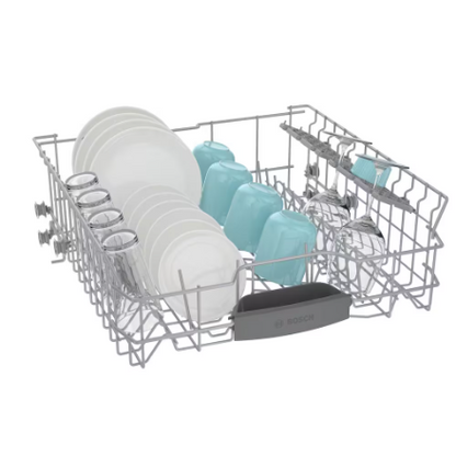 Bosch 100 Series 24-Inch Smart Built-In Dishwasher with Home Connect, Anti Fingerprint