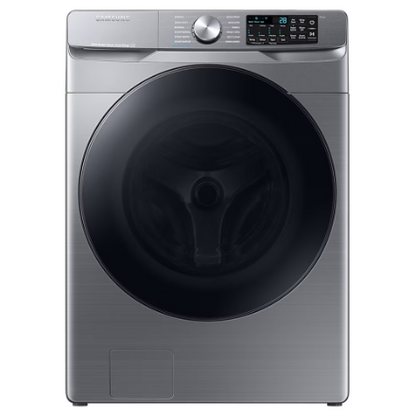 Samsung 5.2 Cu.Ft. Front Load Washer with Super Speed and Built-in Wifi in Platinum