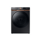 Samsung 5.8 cu. ft. Extra Large Capacity Smart Front Load Washer with Super Speed and Steam in Brushed Black