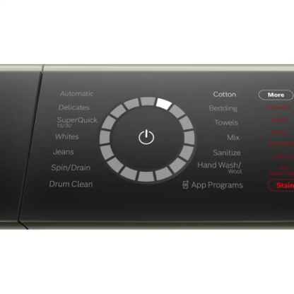 Bosch 800 Series 2.4 cu.ft. Front Load Smart Washer, Silver - ENERGY STAR