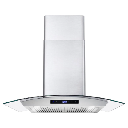 Cosmo 30 in. Ducted Wall Mount Range Hood in Stainless Steel with Touch Controls