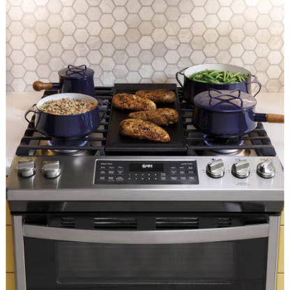 GE 30 -inch Slide-in Gas Range with No Preheat Air Fry Fingerprint Resistant in Stainless Steel