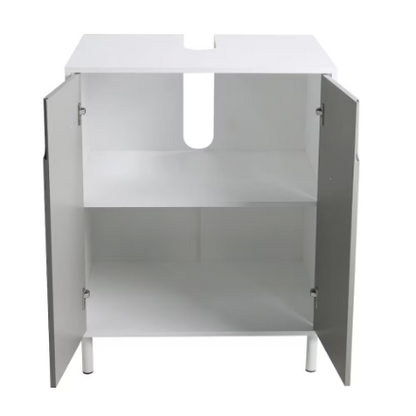 A&E Bath and Shower Bella 24-inch Vanity in Grey with White Rectangle Basin