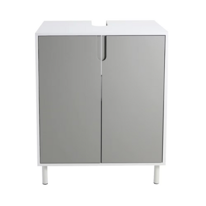 A&E Bath and Shower Bella 24-inch Vanity in Grey with White Rectangle Basin