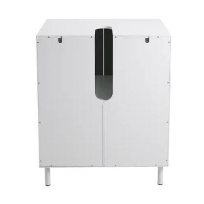 A&E Bath and Shower Bella 24-inch Vanity in Grey with White Rectangle Basin