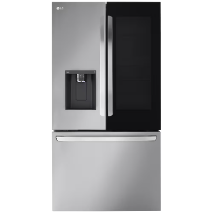 LG Electronics 36-inch W 26 cu. ft. SMART InstaView Counter-Depth MAX French Door Refrigerator in Stainless Steel - ENERGY STAR®