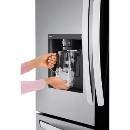 LG Electronics 36-inch W 26 cu. ft. SMART InstaView Counter-Depth MAX French Door Refrigerator in Stainless Steel - ENERGY STAR®