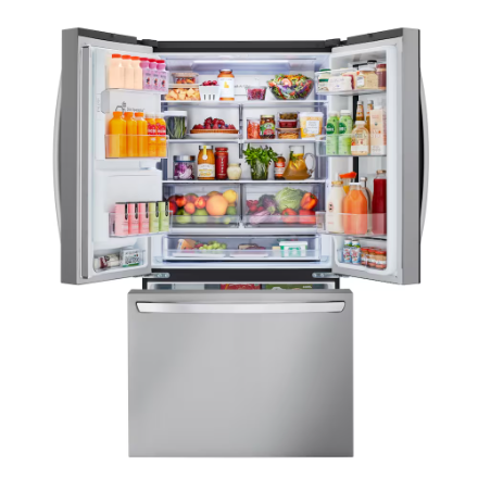LG Electronics 36-inch W 26 cu. ft. SMART InstaView Counter-Depth MAX French Door Refrigerator in Stainless Steel - ENERGY STAR®