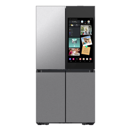 Samsung BESPOKE 36-inch W 23 Cu.Ft. 4-Door Flex Refrigerator with AI Family Hub and AI Vision Inside in Stainless - ENERGY STAR®