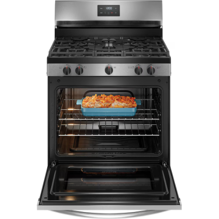 Frigidaire 30-inch Freestanding Gas Range with Quick Boil in Stainless Steel