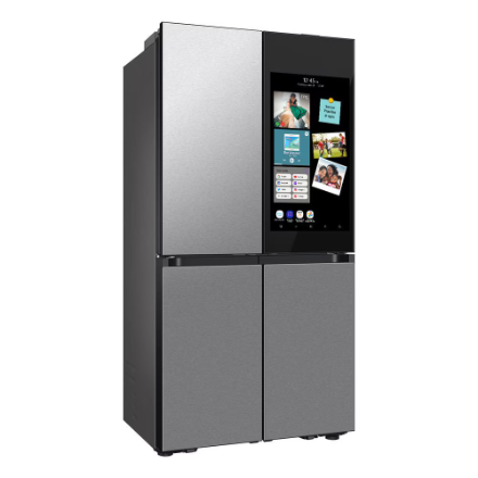 Samsung BESPOKE 36-inch W 23 Cu.Ft. 4-Door Flex Refrigerator with AI Family Hub and AI Vision Inside in Stainless - ENERGY STAR®