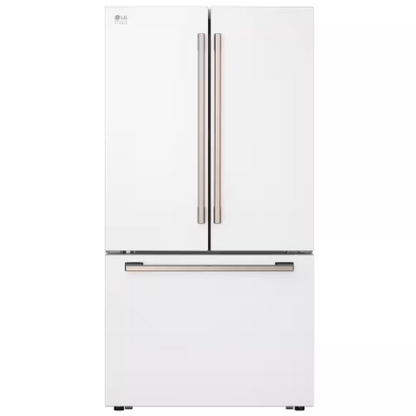 LG STUDIO 36-inch W 27 cu. ft. Counter-Depth MAX French Door Refrigerator in White Essence