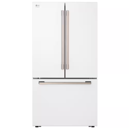 LG STUDIO 36-inch W 27 cu. ft. Counter-Depth MAX French Door Refrigerator in White Essence