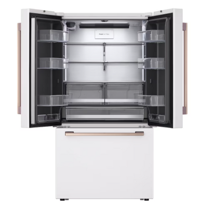 LG STUDIO 36-inch W 27 cu. ft. Counter-Depth MAX French Door Refrigerator in White Essence