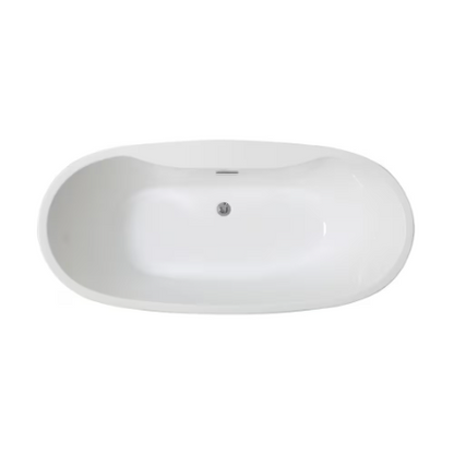Ove Decors Riley 60-inch Freestanding Tub in White