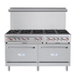 Koolmore 60 in. Commercial 10 Burner Natural Gas Range in Stainless-Steel