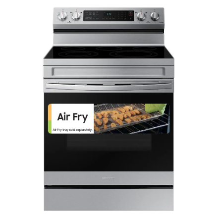 Samsung Electric Range with Convection Oven and Air Fry in Fingerprint Resistant Stainless Steel