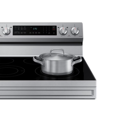 Samsung Electric Range with Convection Oven and Air Fry in Fingerprint Resistant Stainless Steel