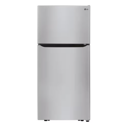 LG Electronics 30-inch W 20 cu. ft. Top Freezer Refrigerator with Multi-Air Flow in Stainless Steel - ENERGY STAR®