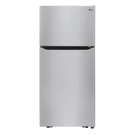 LG Electronics 30-inch W 20 cu. ft. Top Freezer Refrigerator with Multi-Air Flow in Stainless Steel - ENERGY STAR®