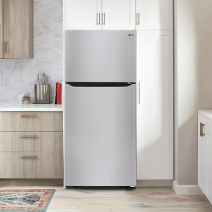 LG Electronics 30-inch W 20 cu. ft. Top Freezer Refrigerator with Multi-Air Flow in Stainless Steel - ENERGY STAR®