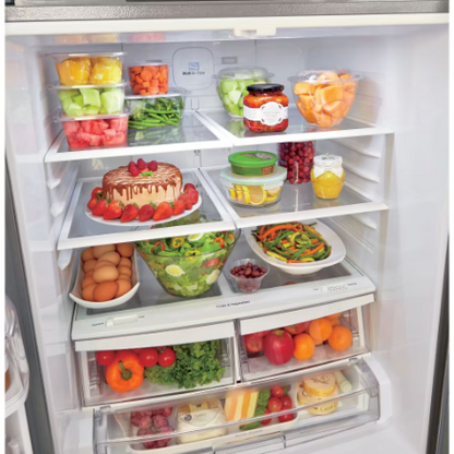 LG Electronics 30-inch W 22 cu. ft. French Door Refrigerator in Smudge Resistant Stainless Steel - ENERGY STAR®
