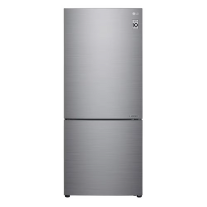 LG Electronics 28-inch W 15 cu. ft. Counter Depth Bottom Freezer with Door Cooling+ in Platinum Silver, Counter Depth - ENERGY STAR®