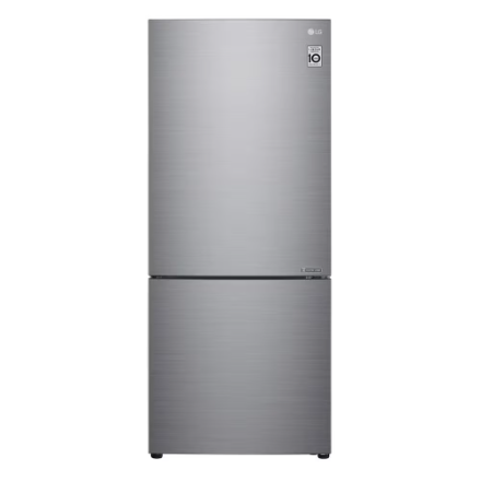 LG Electronics 28-inch W 15 cu. ft. Counter Depth Bottom Freezer with Door Cooling+ in Platinum Silver, Counter Depth - ENERGY STAR®