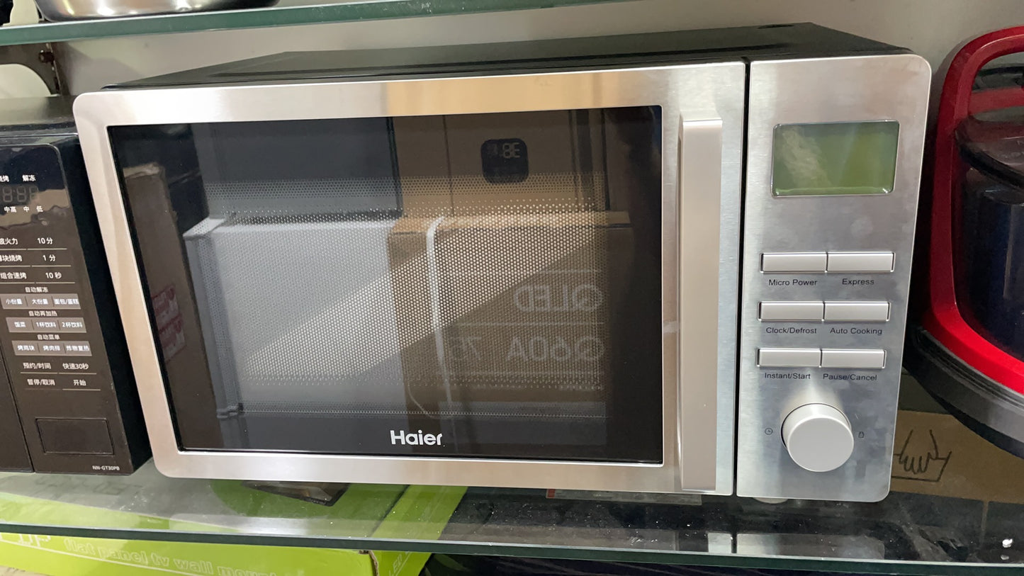 25L Haier Microwave in Stainless Steel