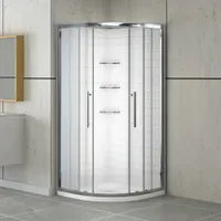 My Store 36" x 36" Shower kit with door, walls, base and glass shelves