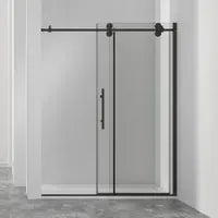 My Store 60" Matte black sliding shower door