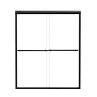 My Store 60" Sliding shower door with matte black frame