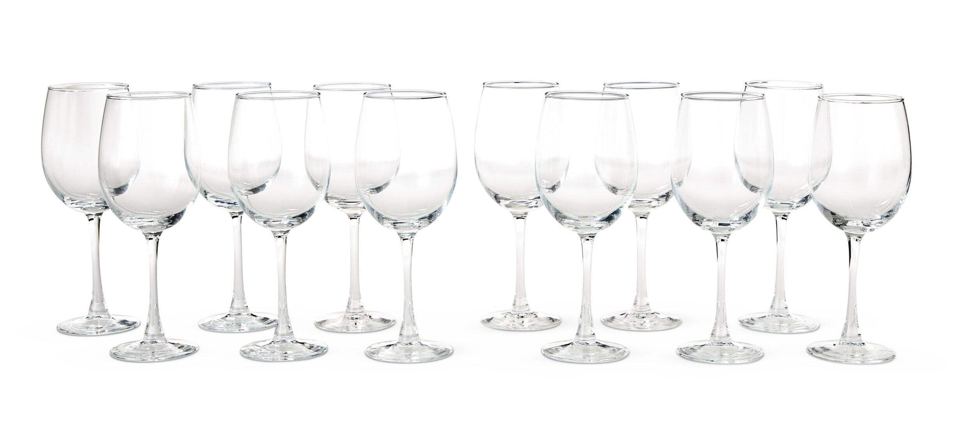 My Store CANVAS Lead-Free Stemmed Wine Glass Set, 450-ml, 12-pk