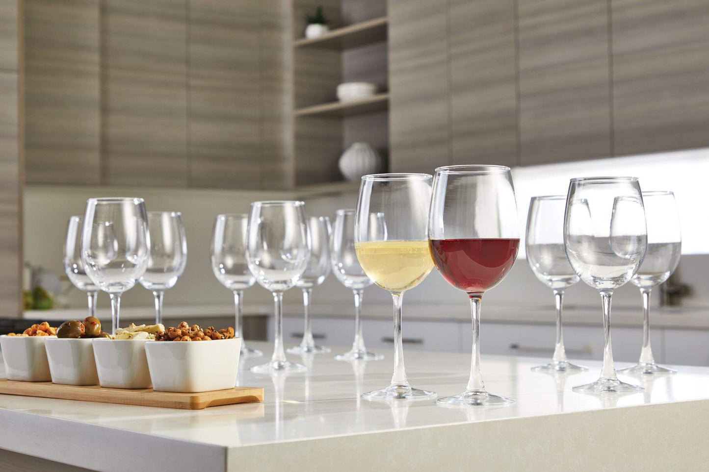 My Store CANVAS Lead-Free Stemmed Wine Glass Set, 450-ml, 12-pk