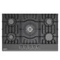 My Store Empava Built-In 30-inch Gas Stove Cooktop with 5 Italy SABAF Burners in Black Tempered Glass