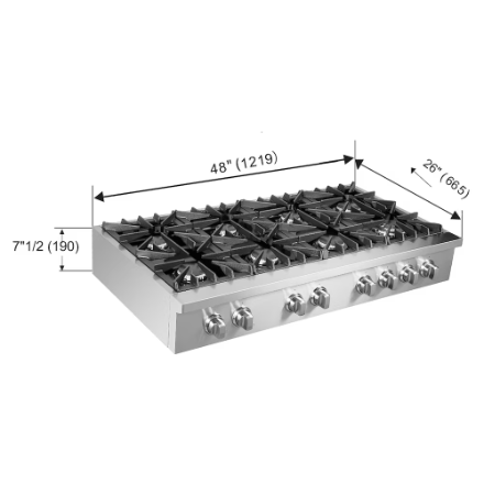 My Store Forno Cossato Alta Qualita 48" Gas Rangetop